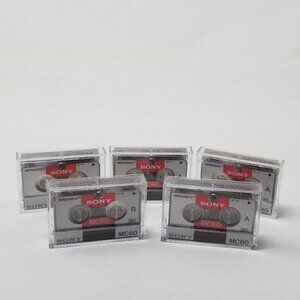 5 Sony Microcassettes MC-60 Made in Japan 60 Minutes Recording Time